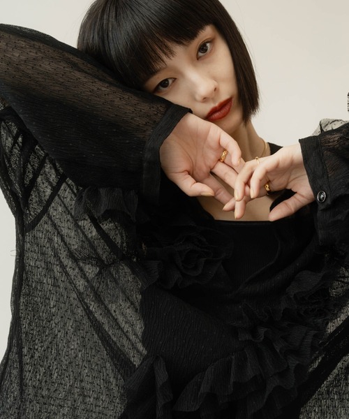 Knuth Marf ブラウス シャツ tulle design blouse レディース