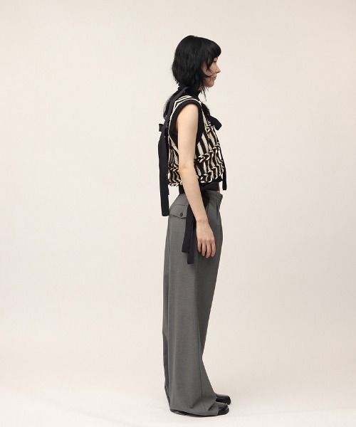 6 ROKU STRIPE KNIT VEST ベスト ジレ 6（ロク）の「＜6(ROKU)＞STRIPE KNIT VEST/ベスト（ベスト