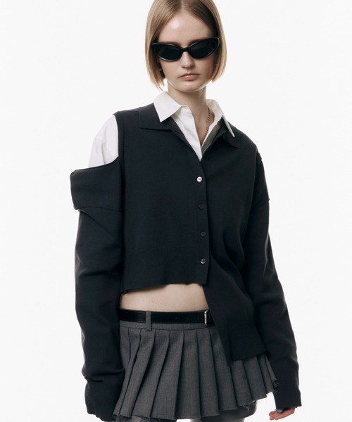 通販 公式サイト - 驚きの激安価格 JOSE MOON CARDIGAN/ポロニット POLOKNIT カーディガン トップス