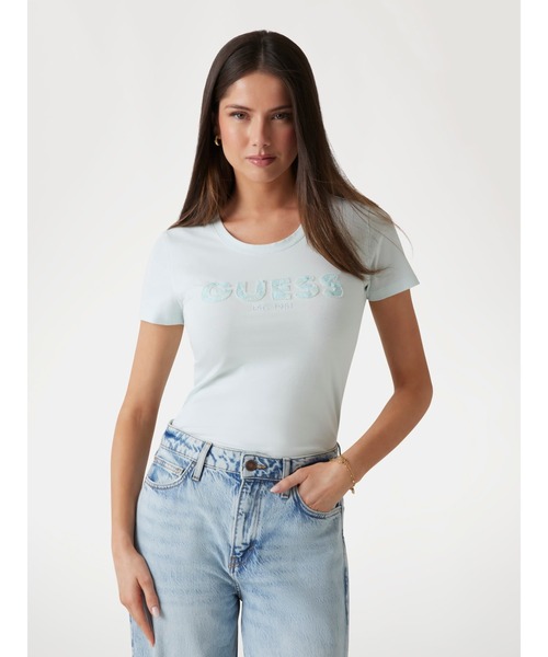 tシャツ CN Ss Logo Segquins Tee レディース