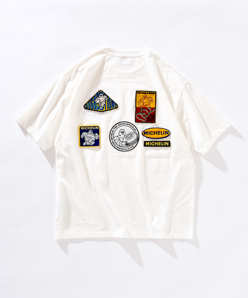417 EDIFICE tシャツ Michelin × ワッペンTシャツ メンズ