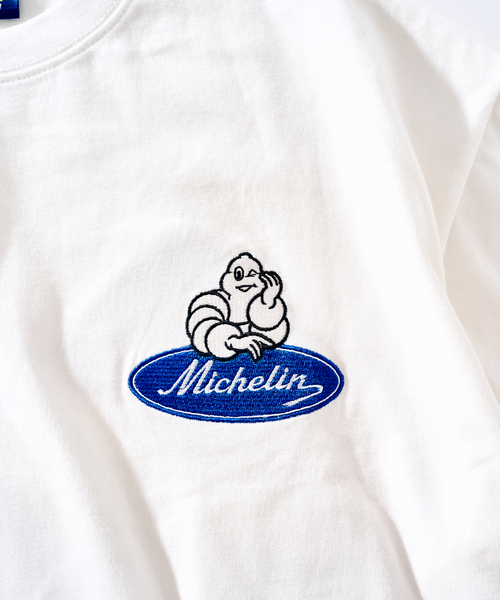 郵送買取 新品5台以上送料無料キャンペーン中！！  417 EDIFICE tシャツ Michelin × ワッペンTシャツ メンズ ミュージシャン