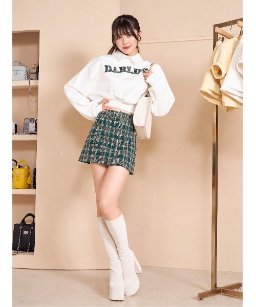 「Darich」 ミニスカート S グレー レディース_画像3