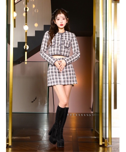 「Darich」 ミニスカート S グレー レディース_画像8