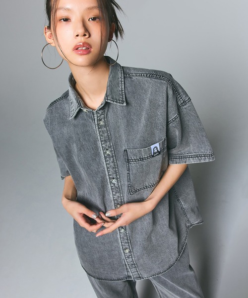 ブラウス シャツ GUSHPSYCHIC/ガシサイケ gushpsychic XSY/IN Graphic Shirt グラフィックシャツ ロゴ レデ セール】GUSHPSYCHIC/ガシサイケ gushpsychic XSY/IN Graphic