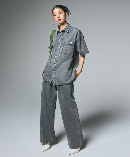 ブラウス シャツ Cut Off Over Shirt レディース メンズ new-forest-heart_yl167644