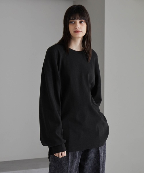 「cussil」 長袖Tシャツ S ブラック メンズ