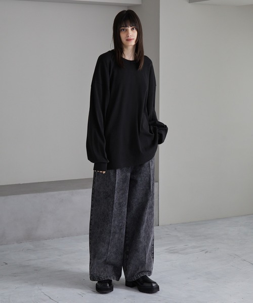 「cussil」 長袖Tシャツ S ブラック メンズ