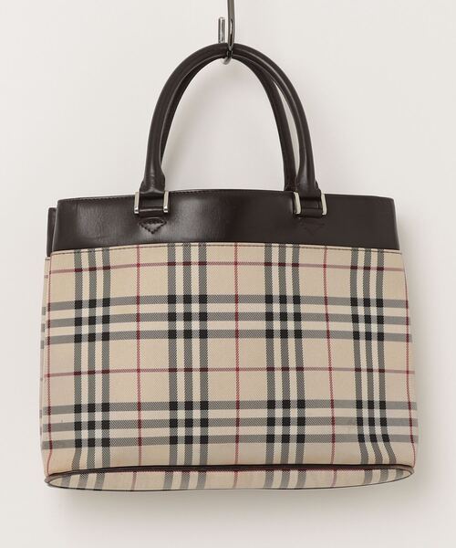 Burberrys チェック柄 ハンドバッグ ベージュ BURBERRY 「BURBERRY」 チェック柄ハンドバッグ - ベージュ