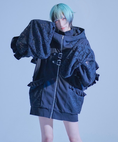 ililil イルイルイル フリルパーカー ililil パーカー 「ililil/イルイルイル」「ふわふわの嘘で包ん