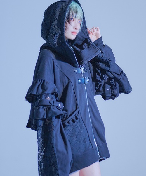 ililil イルイルイル フリルパーカー ililil パーカー 「ililil/イルイルイル」「ふわふわの嘘で包ん