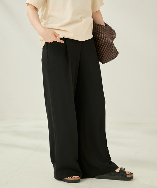plage スラックス パンツ les Tendre easy care レディース