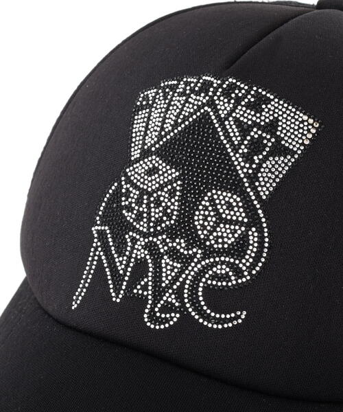 *AVIREX* ラインストーンカード＆ダイス メッシュキャップ AVIREX キャップ 帽子 「直営店限定」RHINESTONE CARDS＆DICE