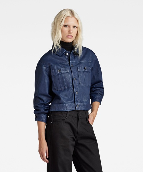 G-STAR RAW デニムジャケット 3301 インディゴ G-STAR: 3301 SLIM FIT DENIM JACKET – 85 86 eightyfiveightysix
