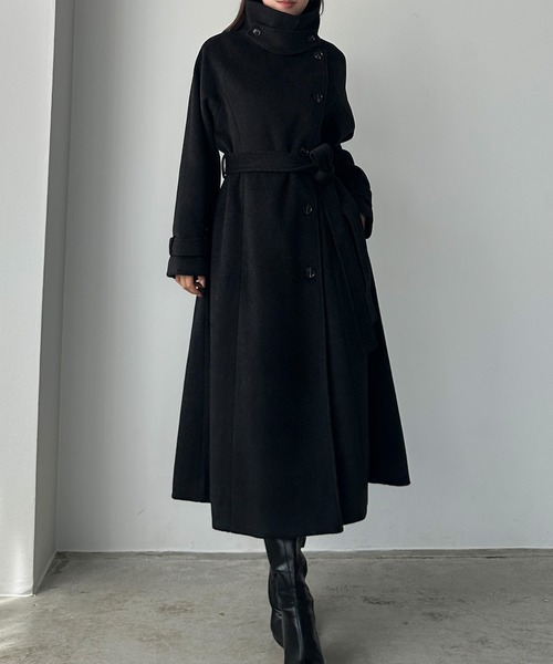 【はれ】leday コート Louere（ルエレ） コート アウター シャギーハイネックオーバーコート
