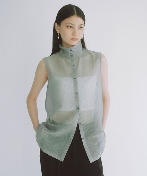 ブラウス シャツ 「SEASONAL COLLECTION」シアー 2WAY ブラウス レディース
