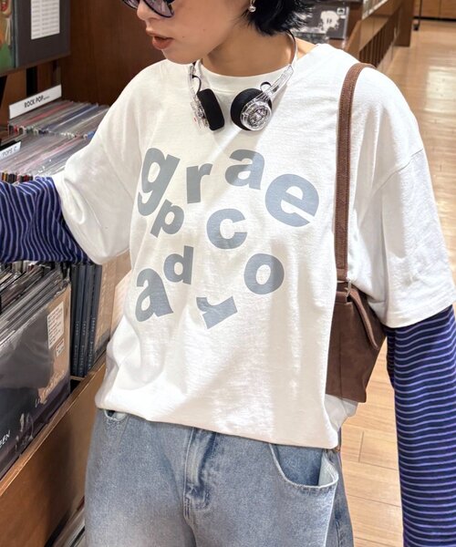 tシャツ 「UNISEX」レイヤードボーダーロゴロンTEE レディース メンズ CIAOPANIC TYPY tシャツ 「UNISEX」レイヤードボーダーロゴロン