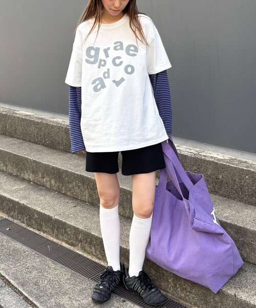 CIAOPANIC TYPY tシャツ 「UNISEX」レイヤードボーダーロゴロン
