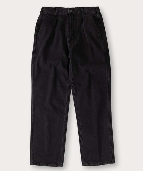 「TIMELY WARNING」 加工デニムパンツ L ブラック系その他 メンズ