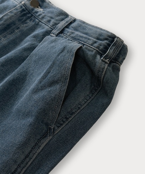 「TIMELY WARNING」 加工デニムパンツ L ブラック系その他 メンズ
