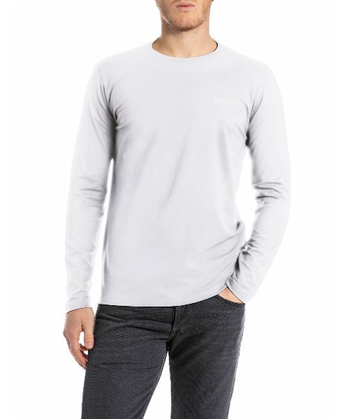 tシャツ REPLEYロゴ ストレッチジャージーロンT メンズ
