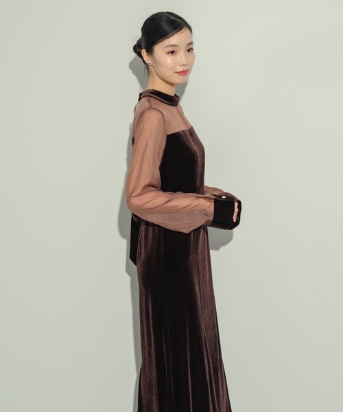 NEUNA（ヌナ） ドレス ベロアマーメイドドレス : ZOZOTOWN Yahoo!店