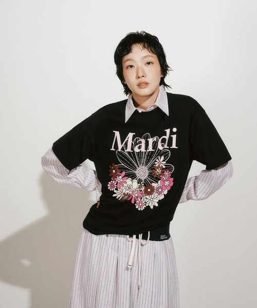 Mardi Mercredi（マルディメクルディ） tシャツ TSHIRT FLOWERMARDI