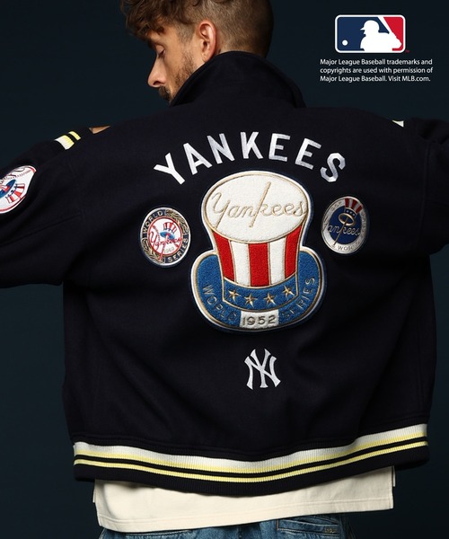 SKOOKUM（スクーカム） スタジャン M ネイビー メンズ : ZOZOTOWN