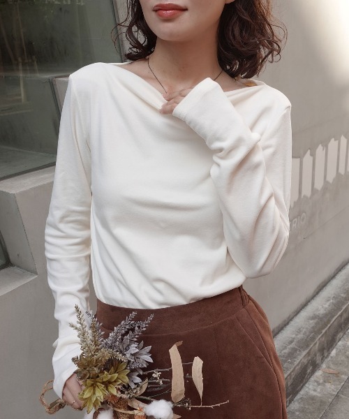 CORNERS（コーナーズ） tシャツ 2026AW マットベロアボートネック