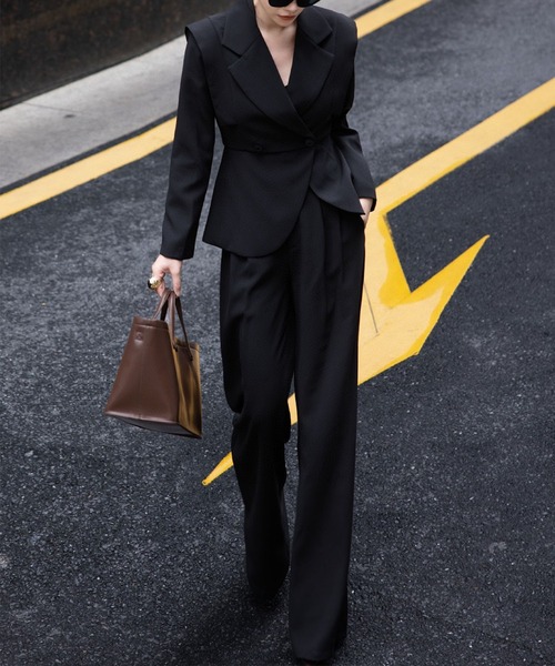 aimoha（アイモハ） セットアップ ダブルテーラードジャケット＋ワイド