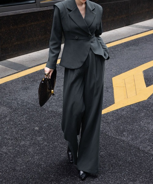 aimoha（アイモハ） セットアップ ダブルテーラードジャケット＋ワイド