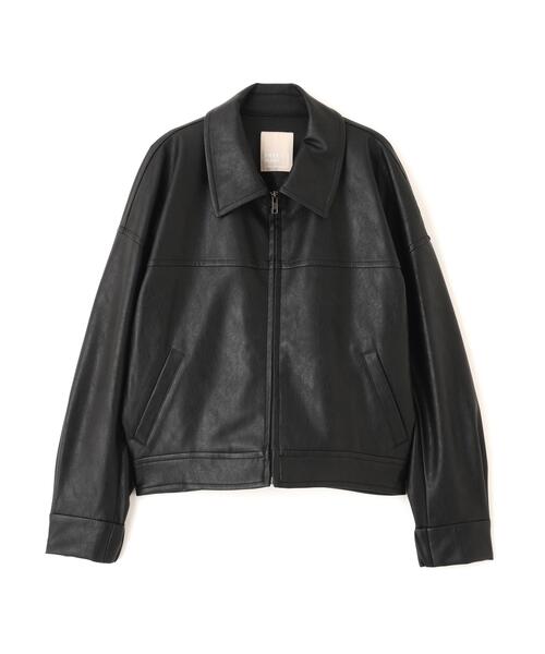 FREE'S MART（フリーズマート） ブルゾン アウター 合皮ジップアップ