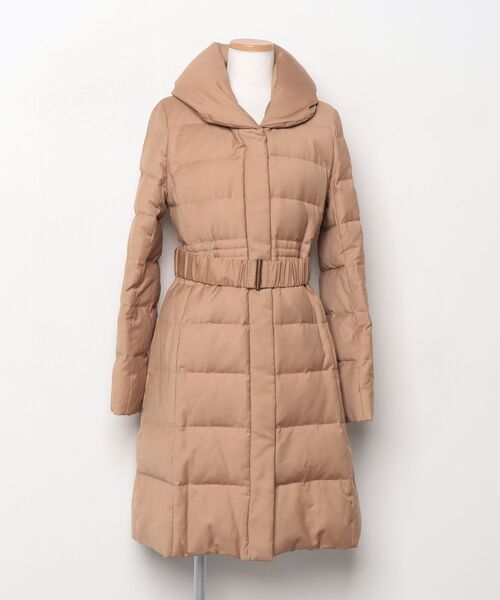 ティアラ　ジャケットコート Tiara（ティアラ） ダウンコート 4 ブラウン レディース : ZOZOTOWN
