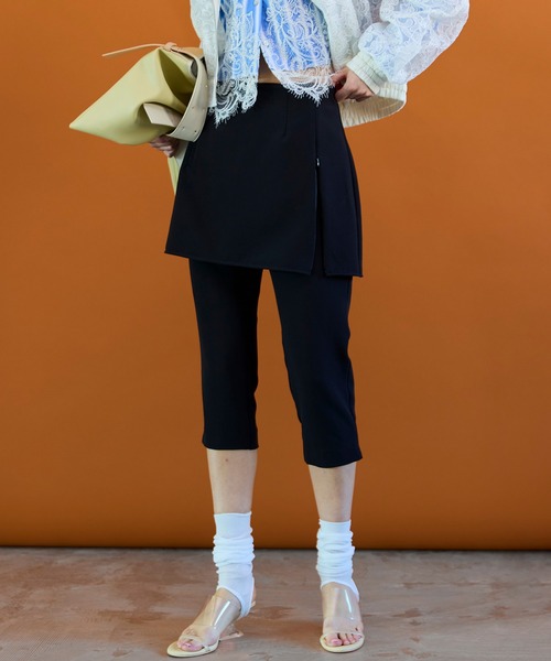 MAISON SPECIAL（メゾンスペシャル） パンツ Mini Skirt Layer Capri