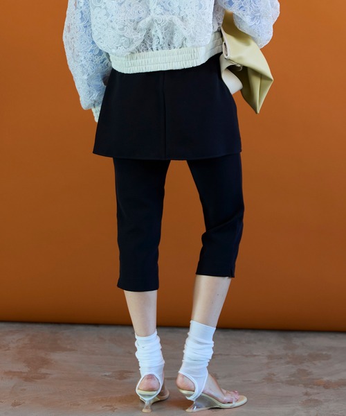 MAISON SPECIAL（メゾンスペシャル） パンツ Mini Skirt Layer Capri