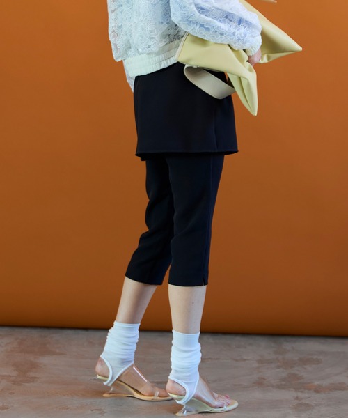 MAISON SPECIAL（メゾンスペシャル） パンツ Mini Skirt Layer Capri