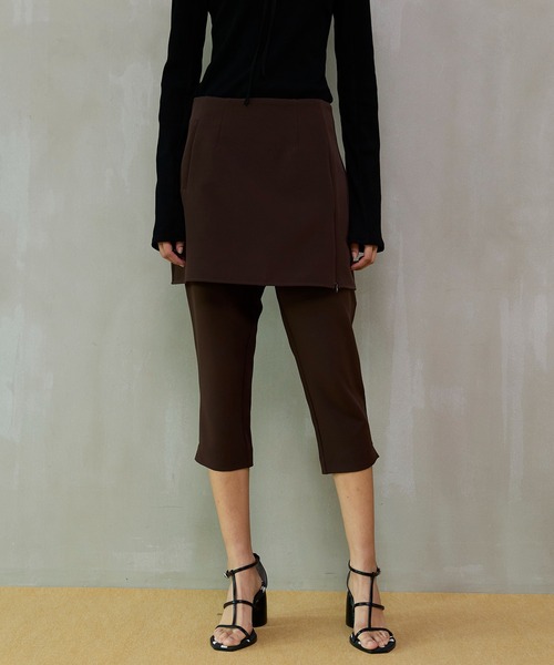 MAISON SPECIAL（メゾンスペシャル） パンツ Mini Skirt Layer Capri