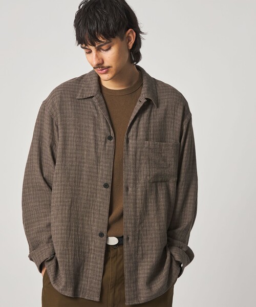 STEVEN ALAN（スティーブンアラン） シャツ コットンメッシュ チェック