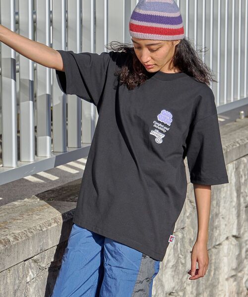 「BEN DAVIS」 半袖Tシャツ X-LARGE ブルー メンズ_画像4