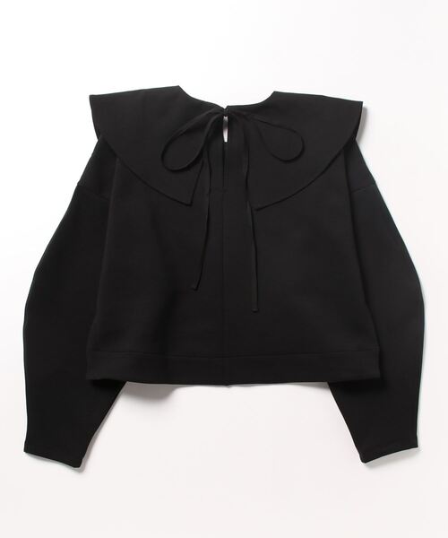 LANVIN en Bleu 「LANVIN Bleu」 長袖ブラウス 38 ネイビー レディース