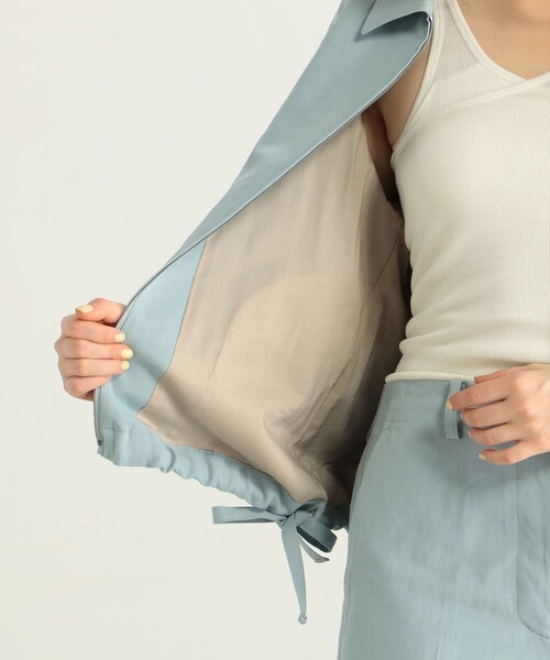 「BACCA」 ブルゾン 36 ライトブルー レディース_画像7