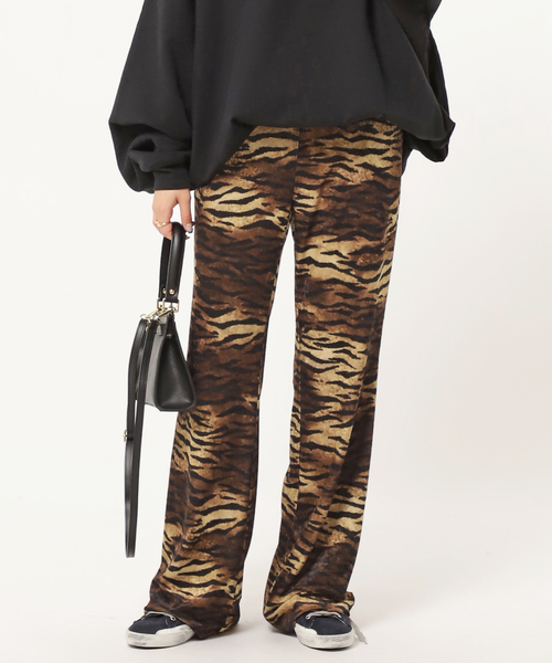 「AP STUDIO」 イージーパンツ 36 ブラウン レディース_画像2