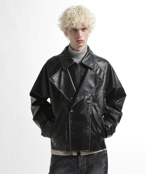 HARE（ハレ） ブルゾン アウター レイヤードトレンチブルゾン(HARE