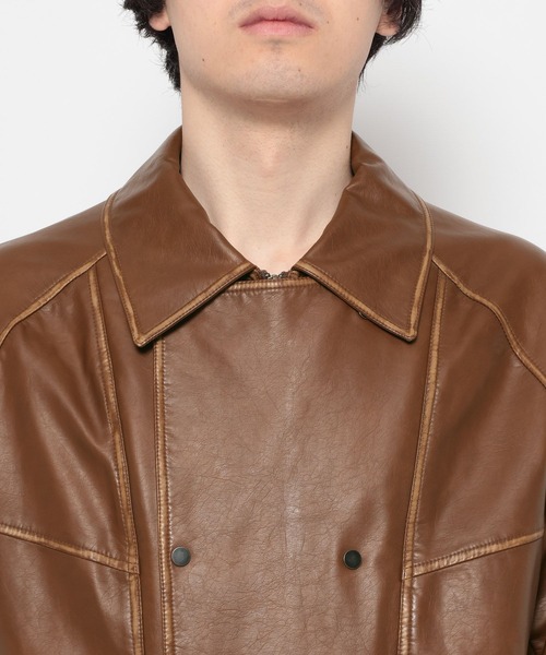 HARE ハレ上着羽織りオレンジ HARE（ハレ）の「TRステッチGジャン（）」 - WEAR