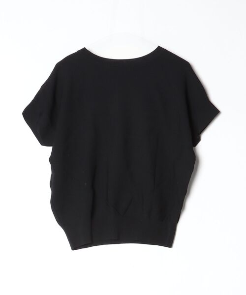 「UNTITLED」 7分袖ニット 02 ブラック レディース_画像2