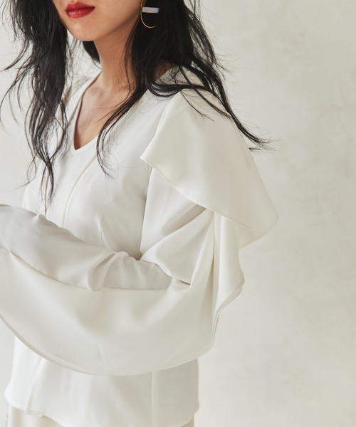 LA BELLE ETUDE（ラベルエチュード） 長袖ブラウス FREE ホワイト