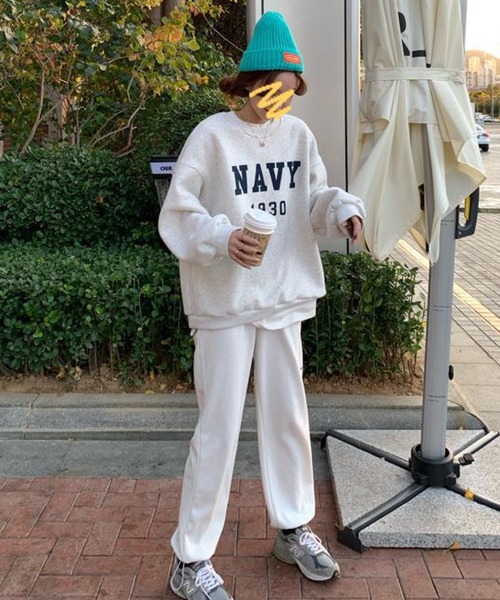 「meJane」 スウェットカットソー FREE ネイビー レディース_画像6