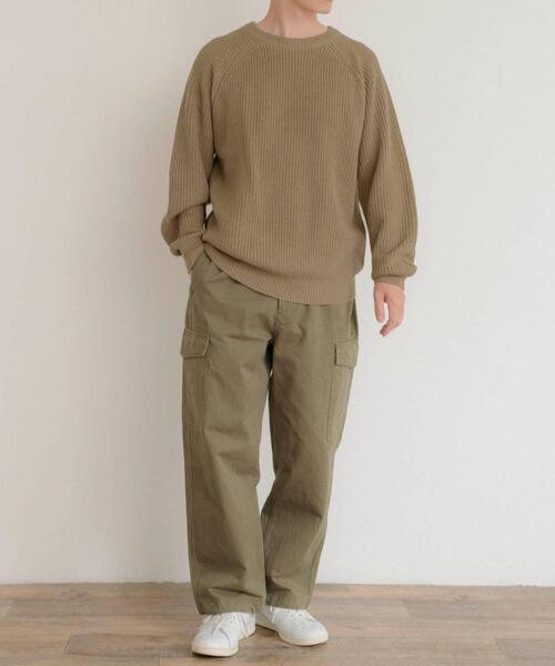「ITEMS URBANRESEARCH」 長袖ニット MEDIUM ブラック メンズ_画像6