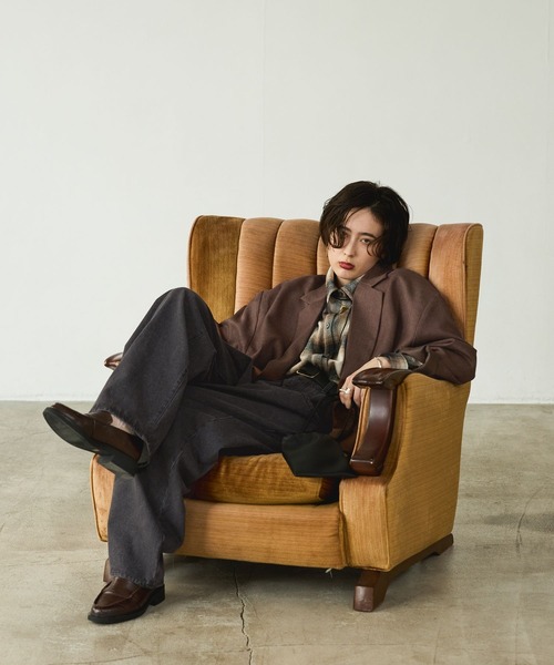 「GEORGE'S」 テーラードジャケット SMALL ベージュ レディース_画像4