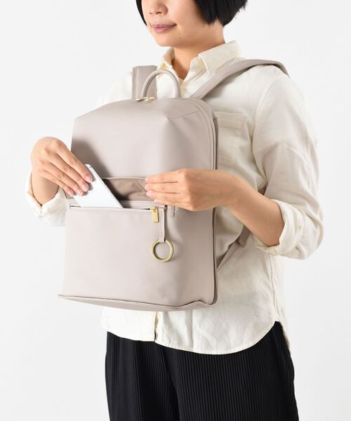 「TRAVEL SHOP MILESTO」 リュック フリ- ブラック レディース_画像3